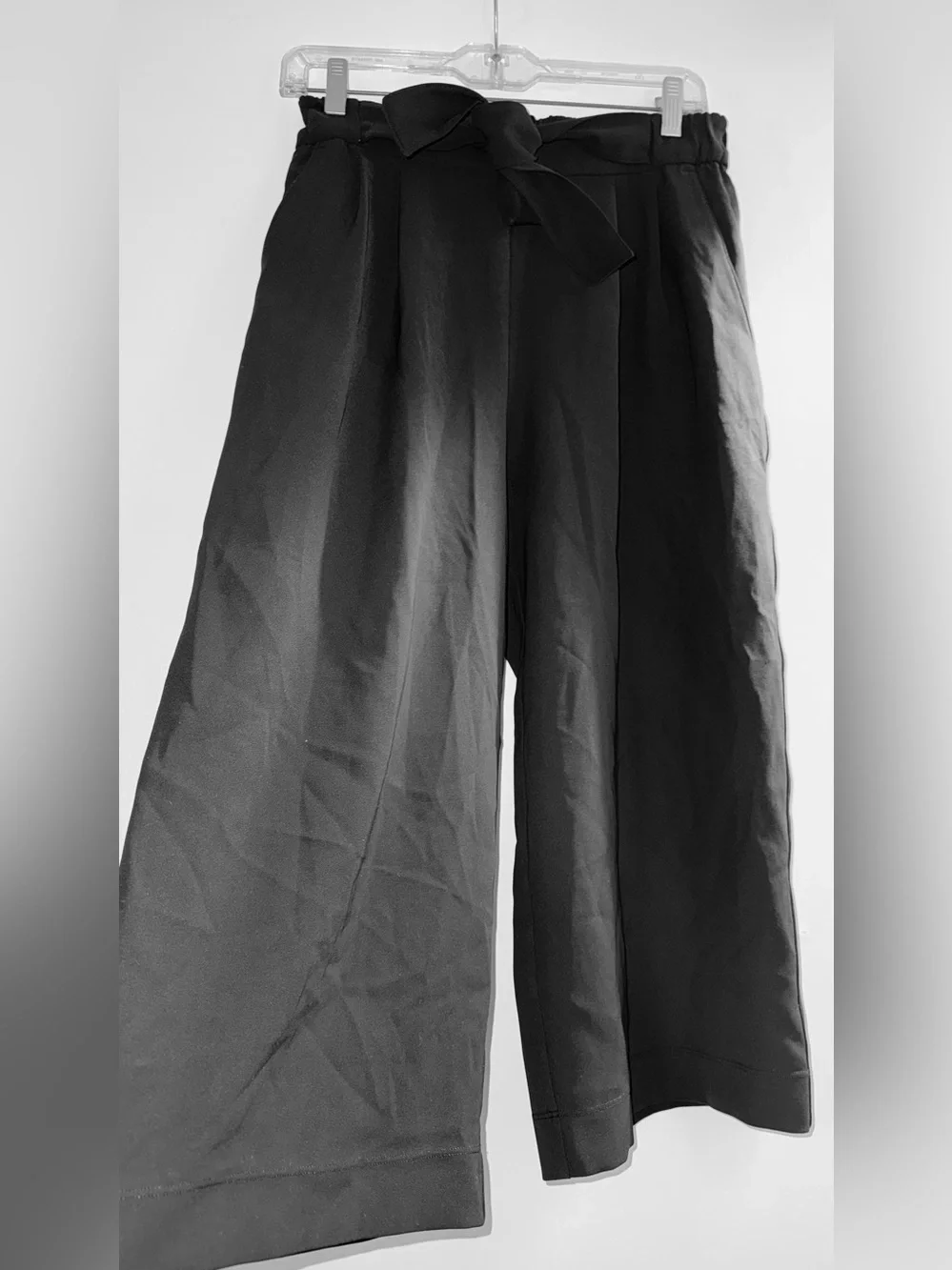 lululemon athletica Black Ankle-Length Wide Leg Pants